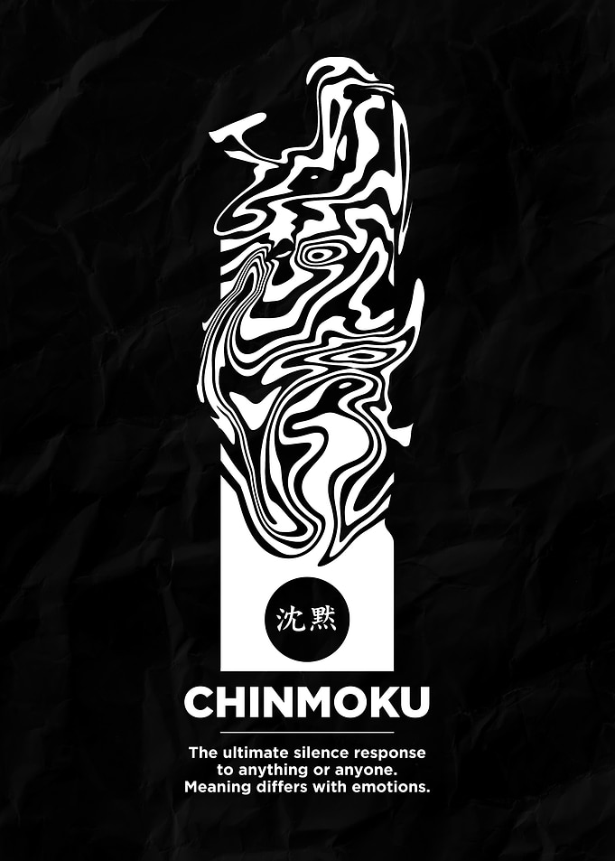 Chinmoku - Japanese Word Art