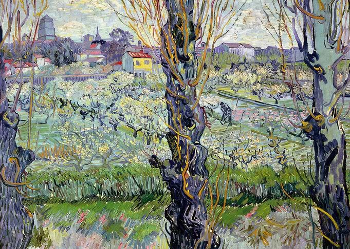 Orchard in Bloom, vincent van gogh art