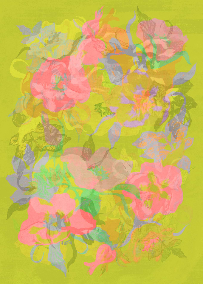 NORDIC WILD ROSES (PASTEL)