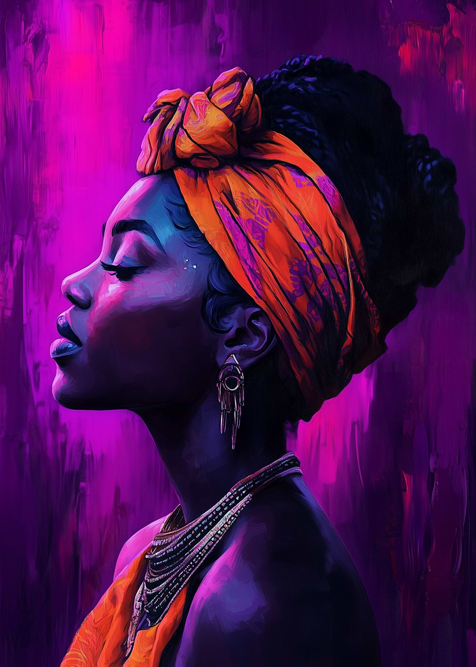 African Black Woman Portrait