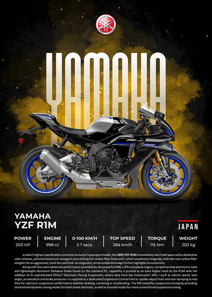 Yamaha YZF-R1M Motorcycle