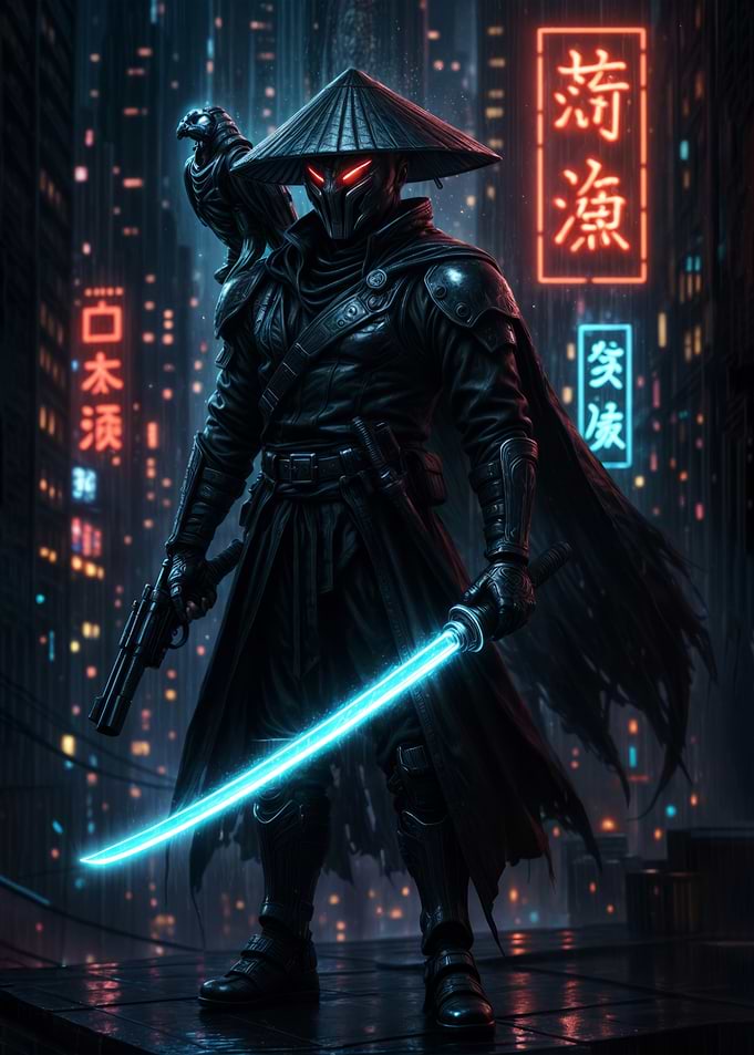 Cyberpunk Samurai