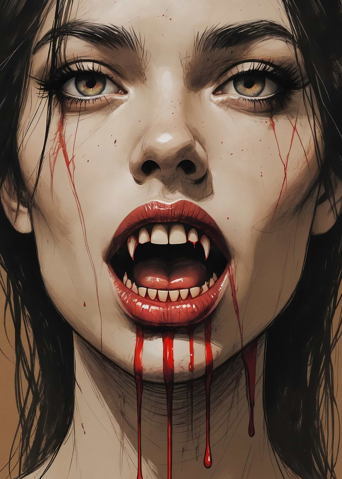 gothic vampire girl