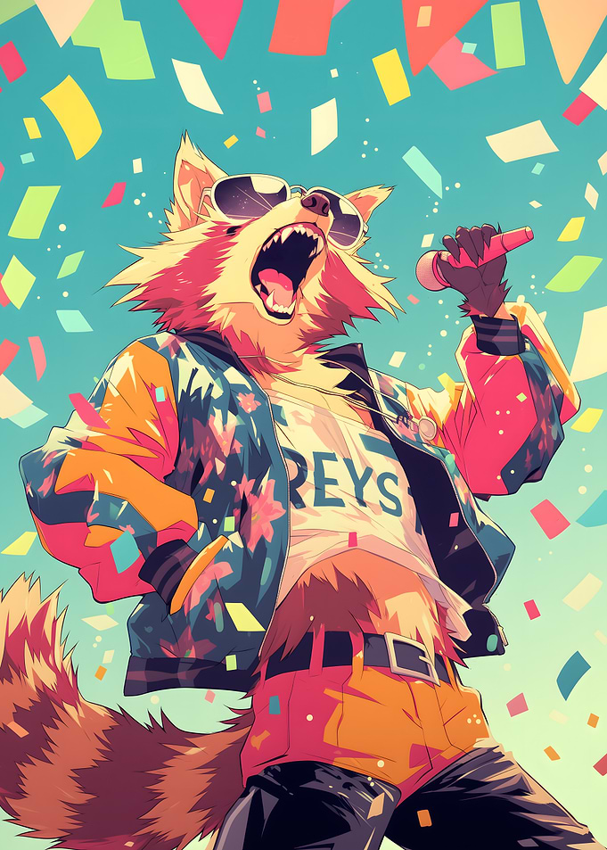 Singing Tanuki (Racoon Dog)