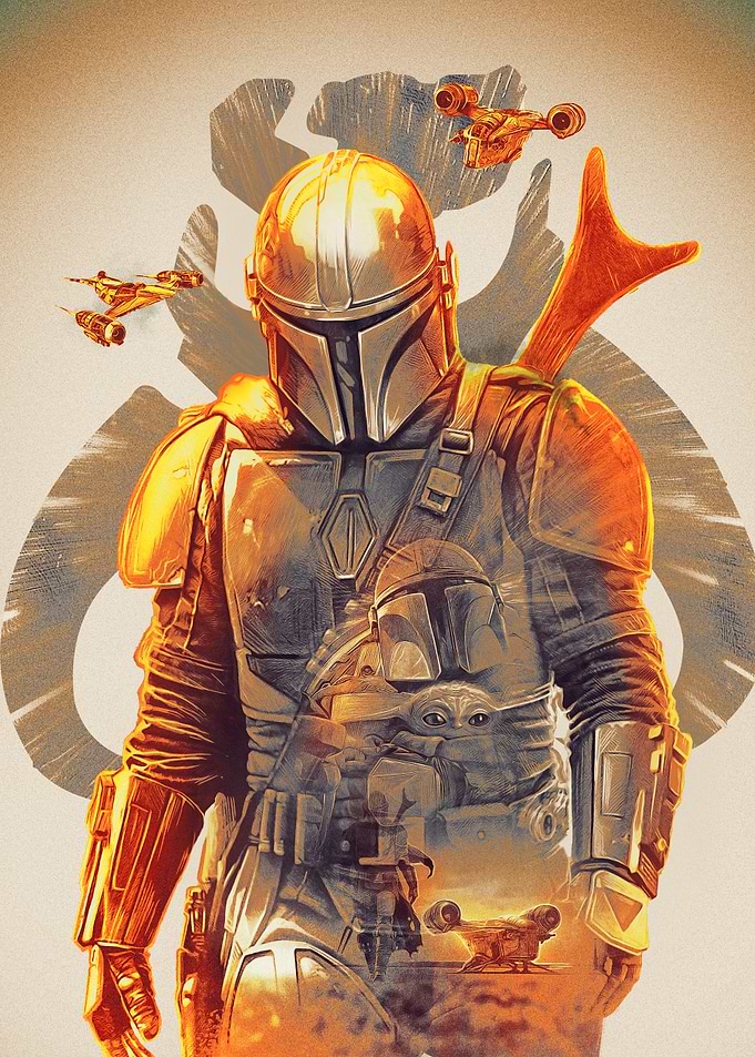 The Mandalorian's N-1 Starfighter and Razor Crest