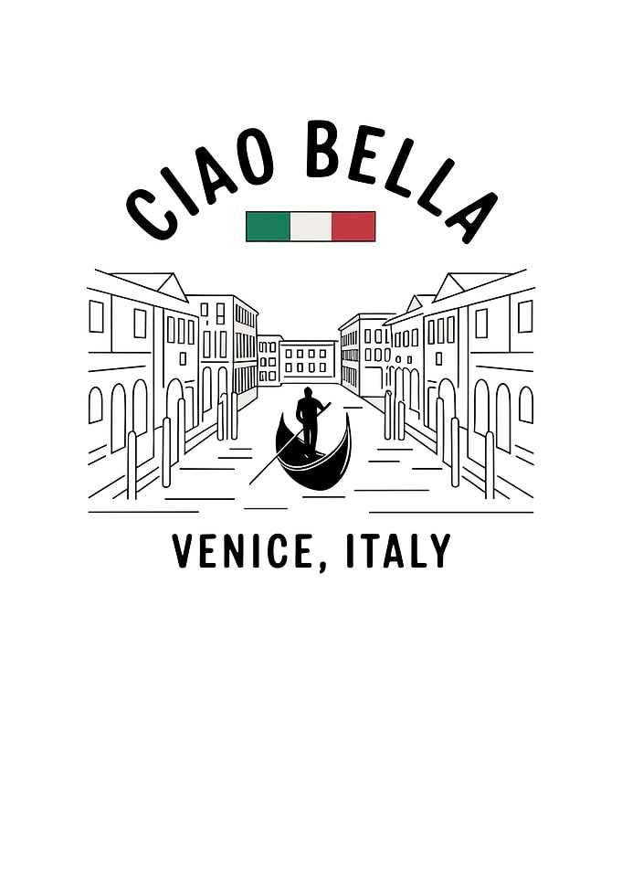 Venice Gondola Illustration