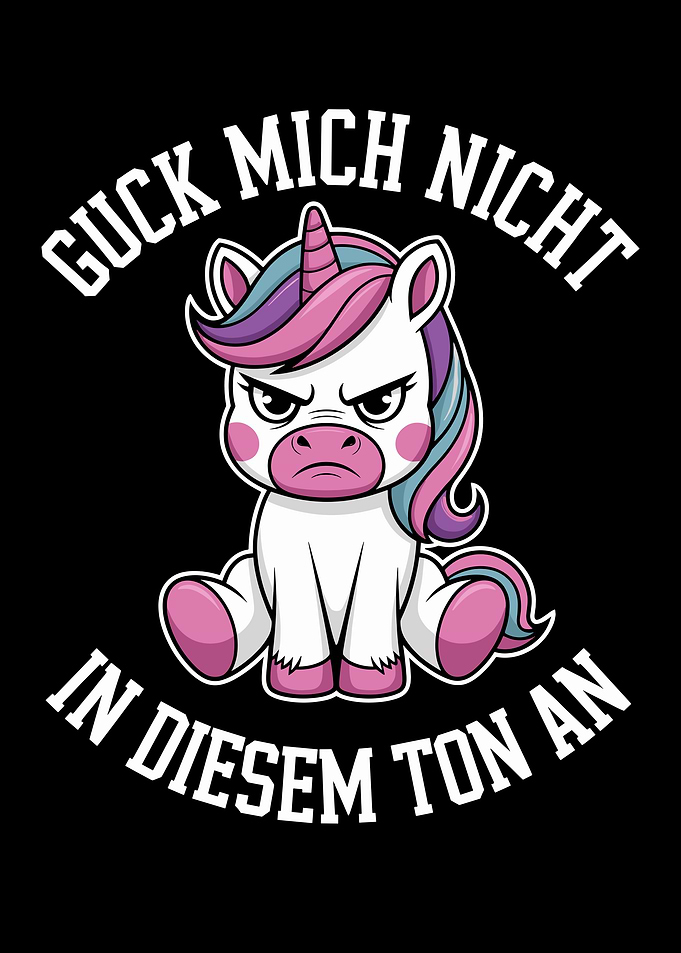 Angry Unicorn Saying