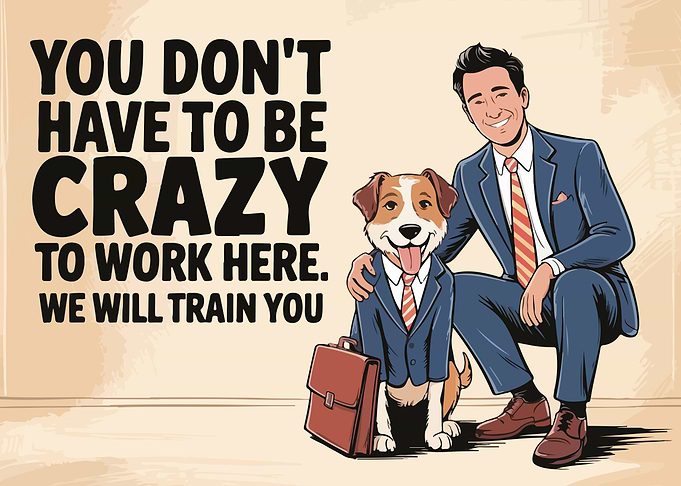 Dog in Suit Job Ad