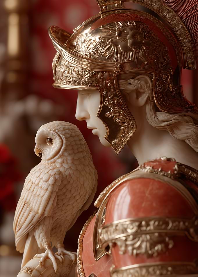 Roman Warrior with Owl