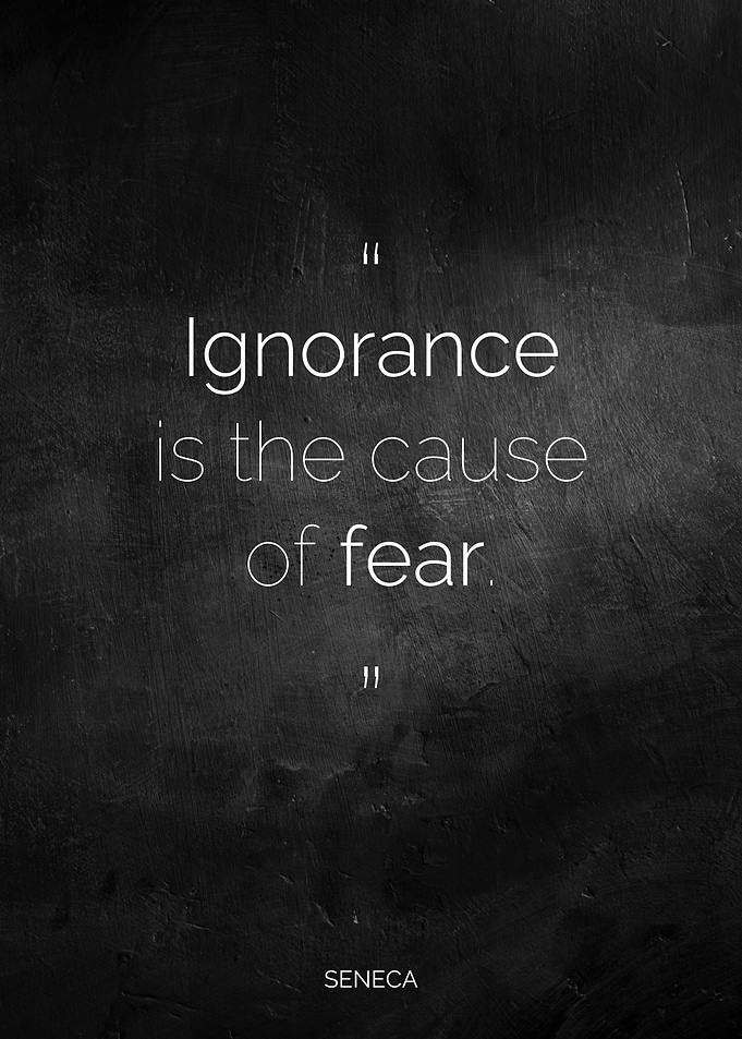 Ignorance is the Cause of Fear Seneca Stoic Philosophy