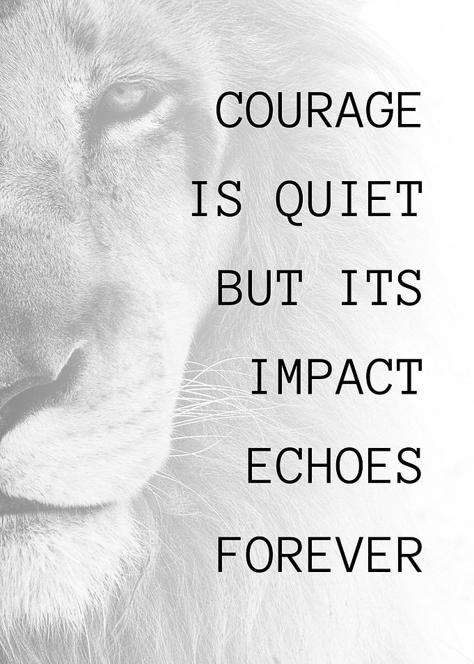 Lion Courage Quote