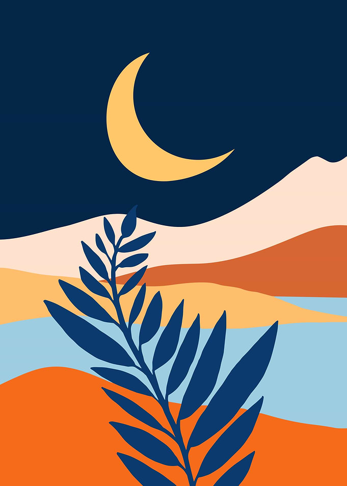 Abstract Night Landscape