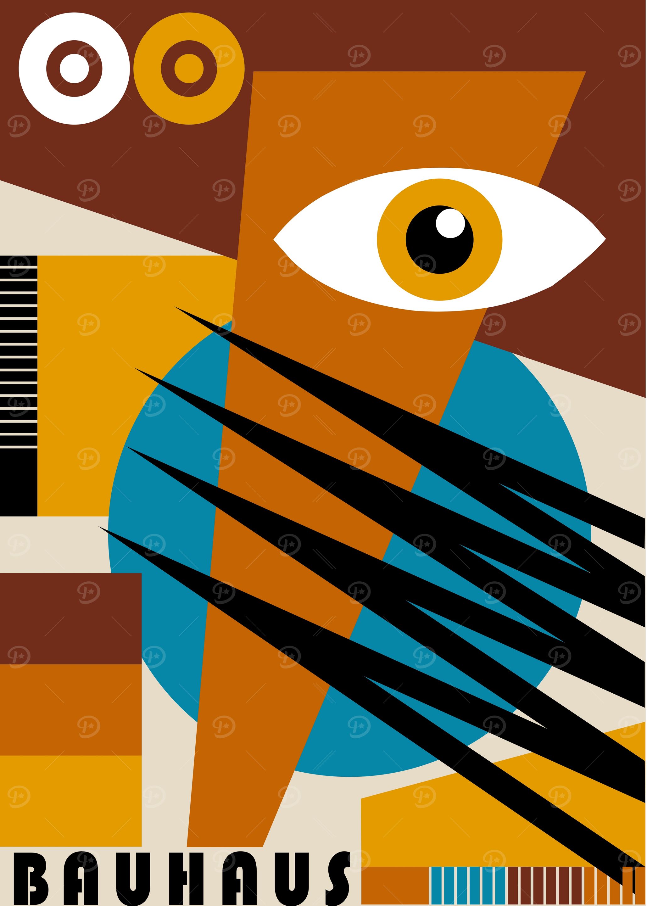 Bauhaus Geometric Abstract Art