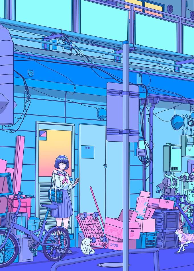 Japanese Street Scene