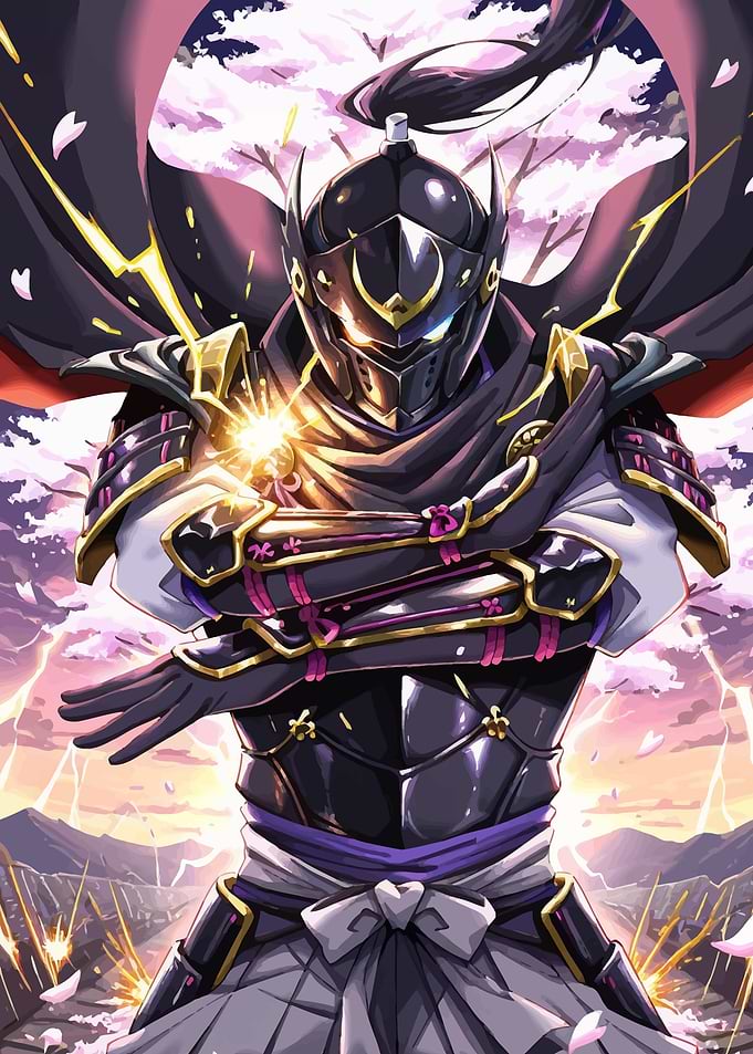 Samurai Warrior in Armor