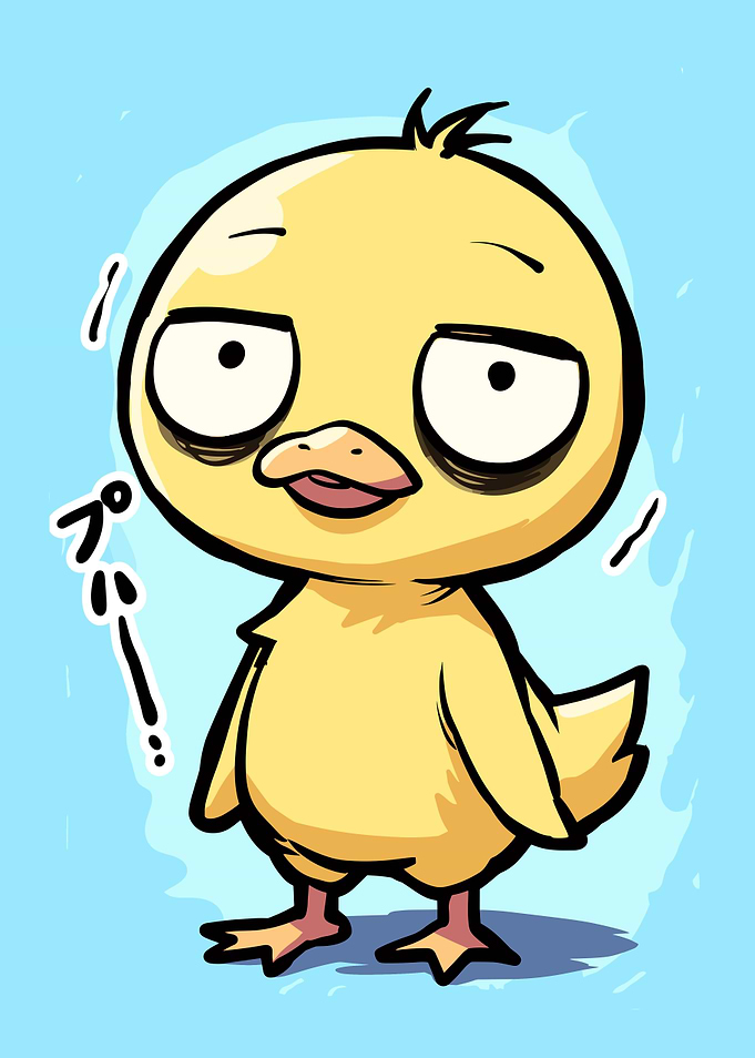 Tired Yellow Chick