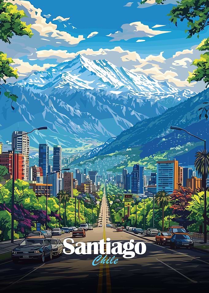 Santiago, Chile Cityscape