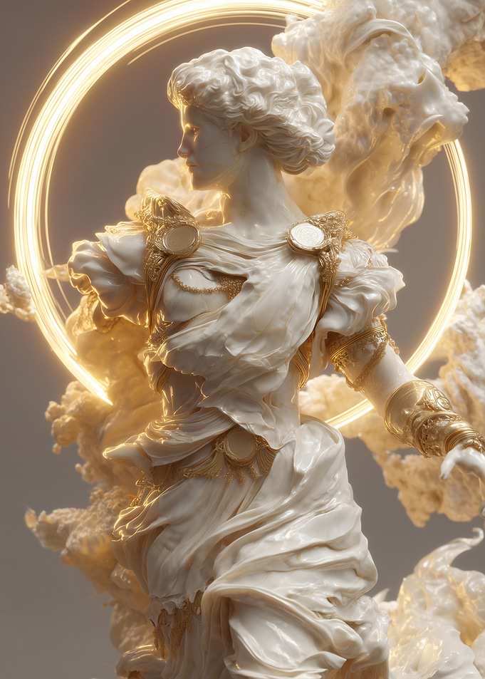 Golden Goddess Statue