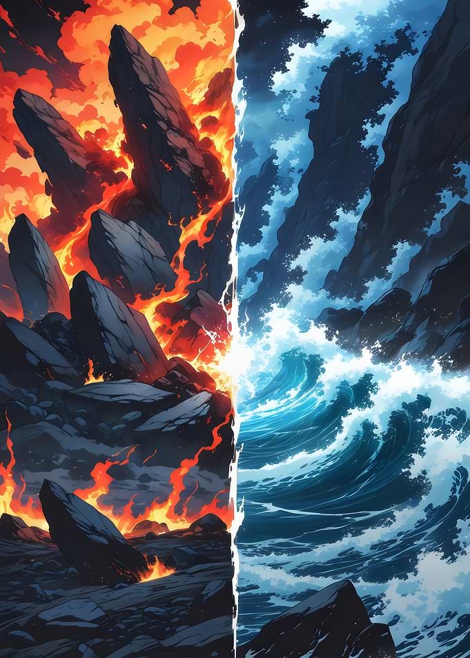 Fire and Water Landscape