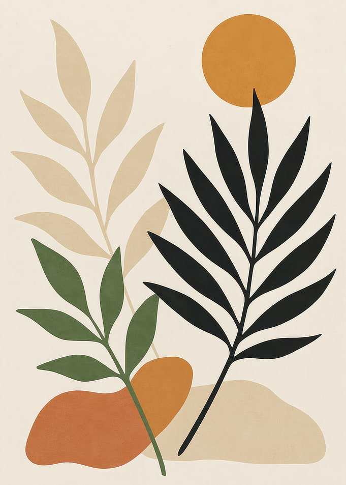 Abstract Botanical Print