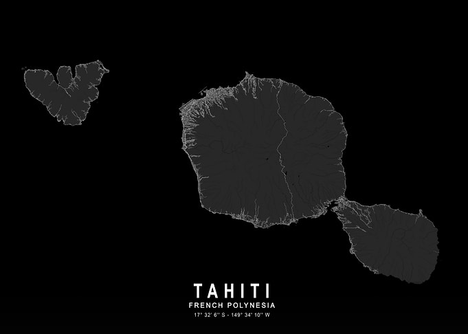 Tahiti Dark Island Map