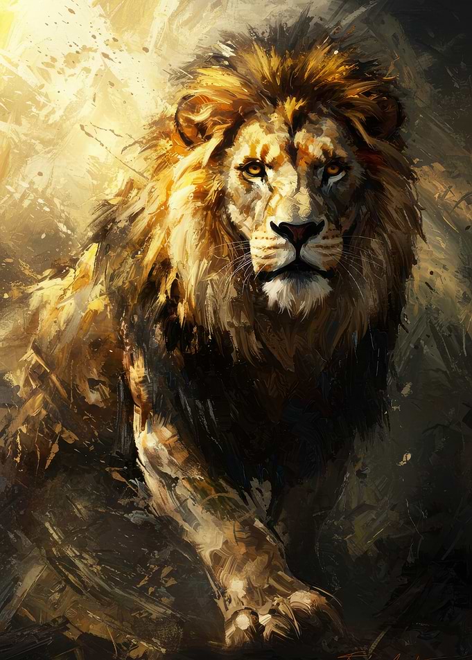 Majestic Lion Portrait