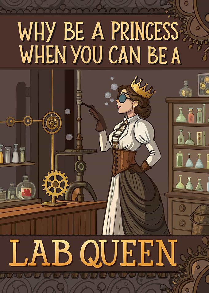 Why Be a Princess When You Can Be a Lab Queen – Steampunk Science
