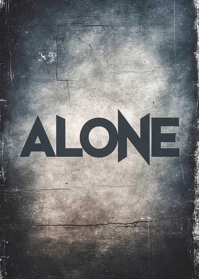Alone Text Art