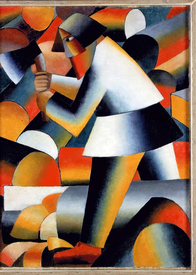 Kazimir Malevich Woodcutter with Axe