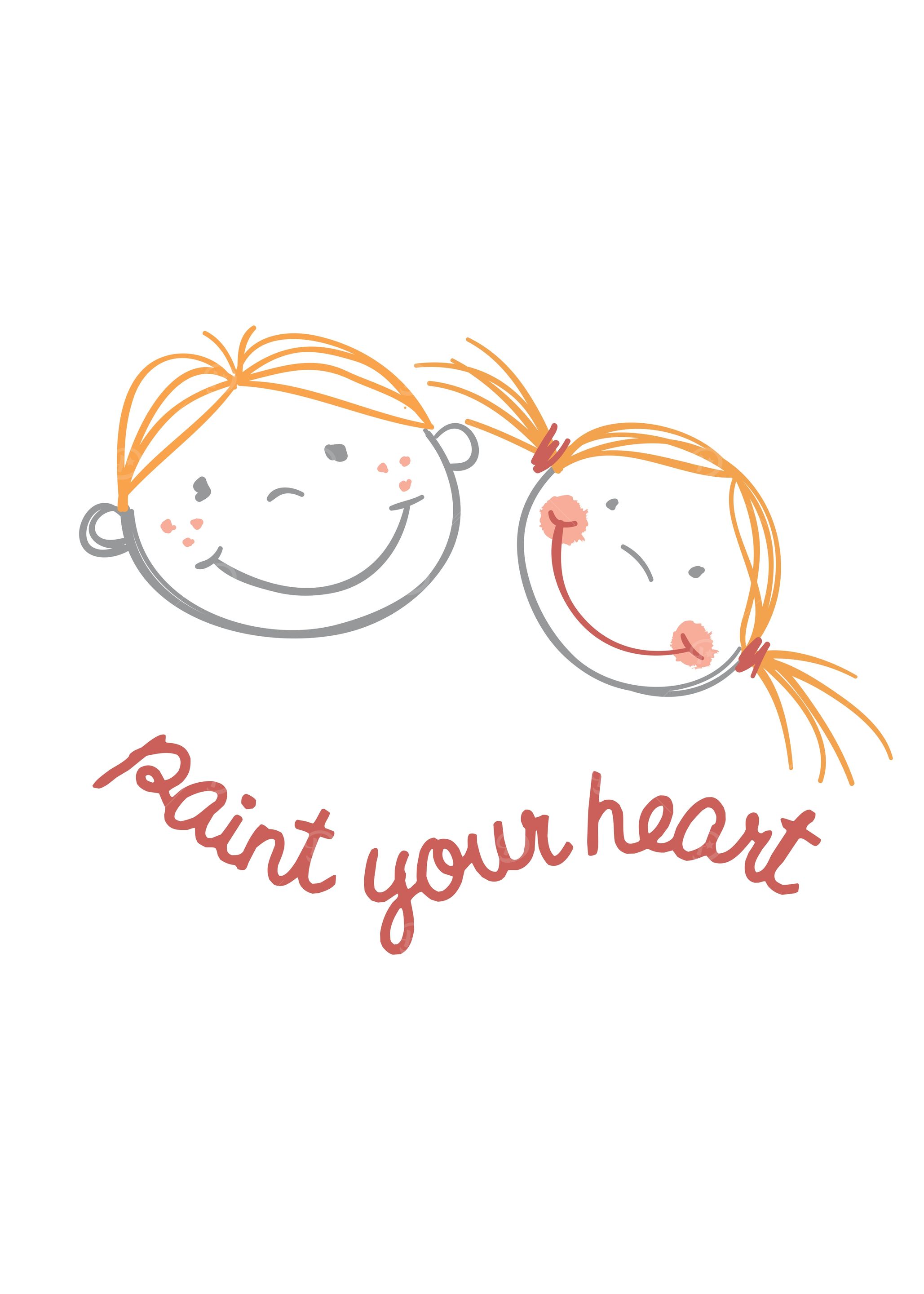 Paint Your Heart Kids Illustration