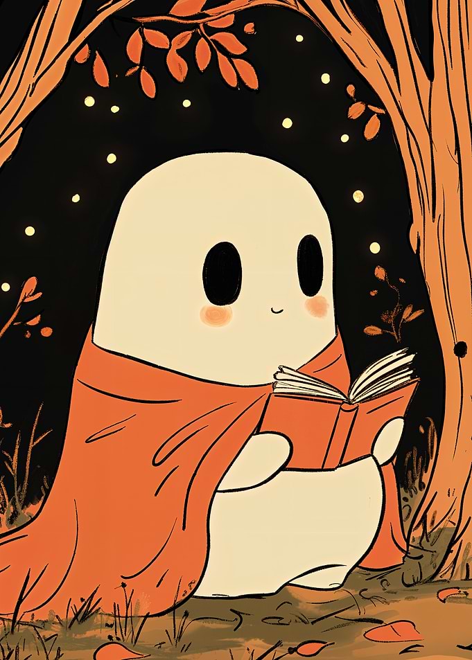 Ghost Reading in the Woods