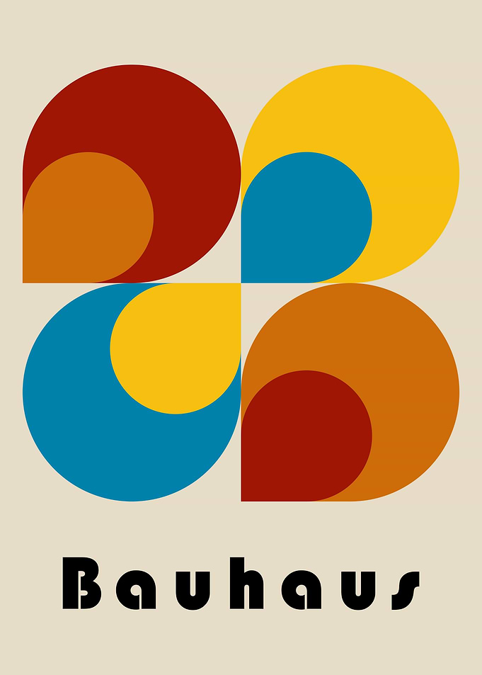 Bauhaus Geometric Art Print