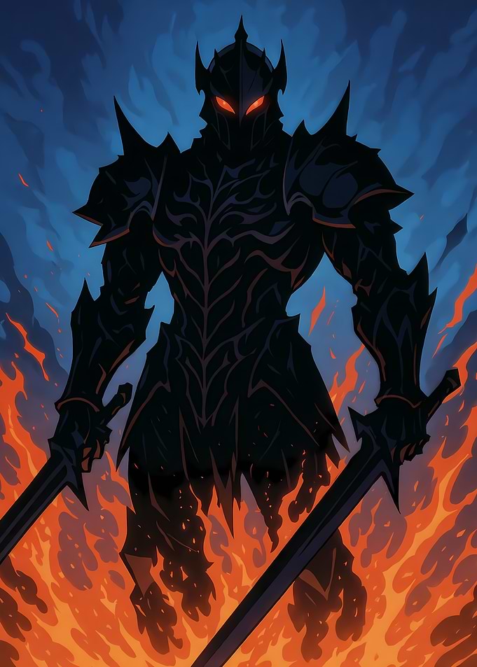 Dark Knight in Flames