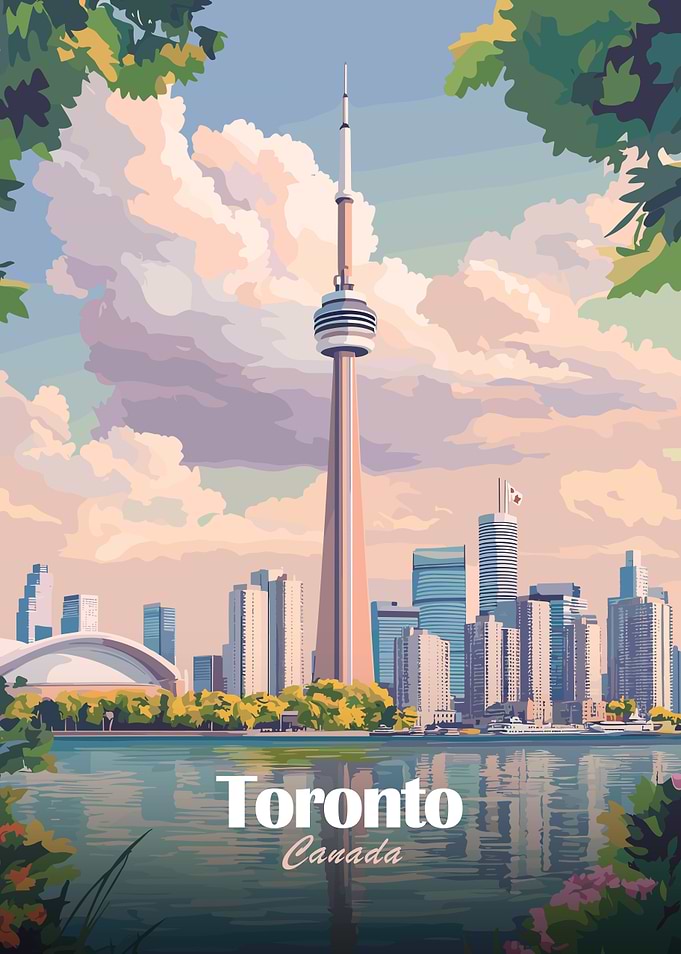 Toronto Skyline Poster
