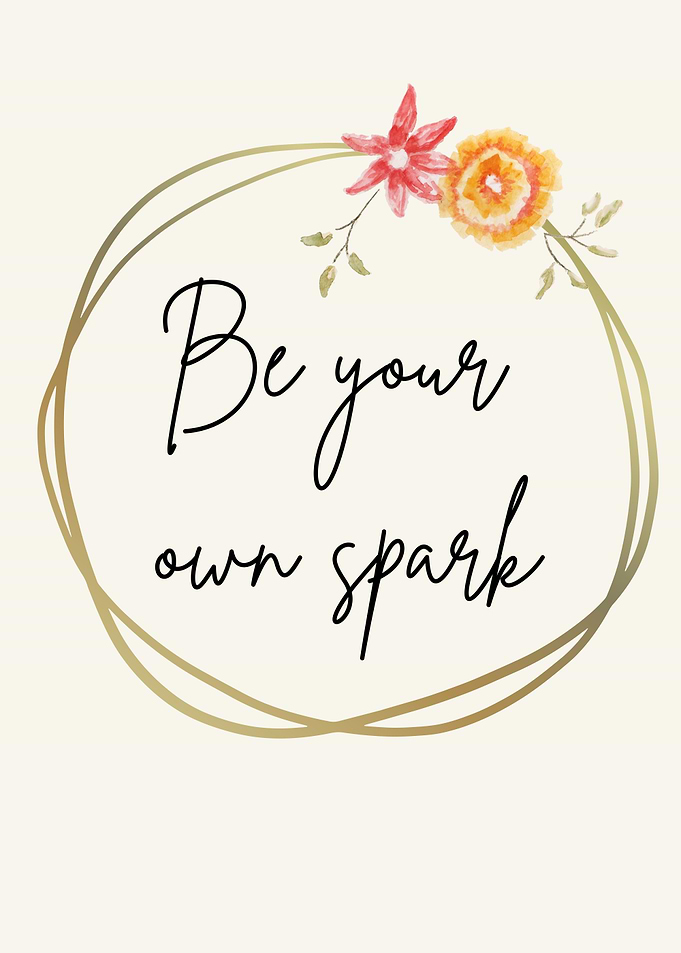 Be Your Own Spark Watercolor Print