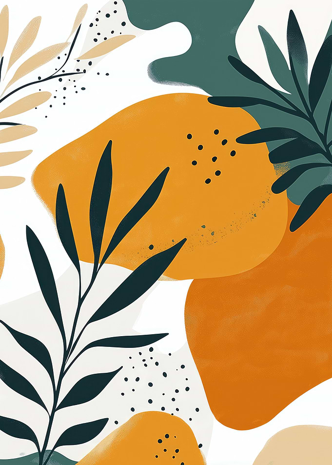 Abstract Floral Art Print