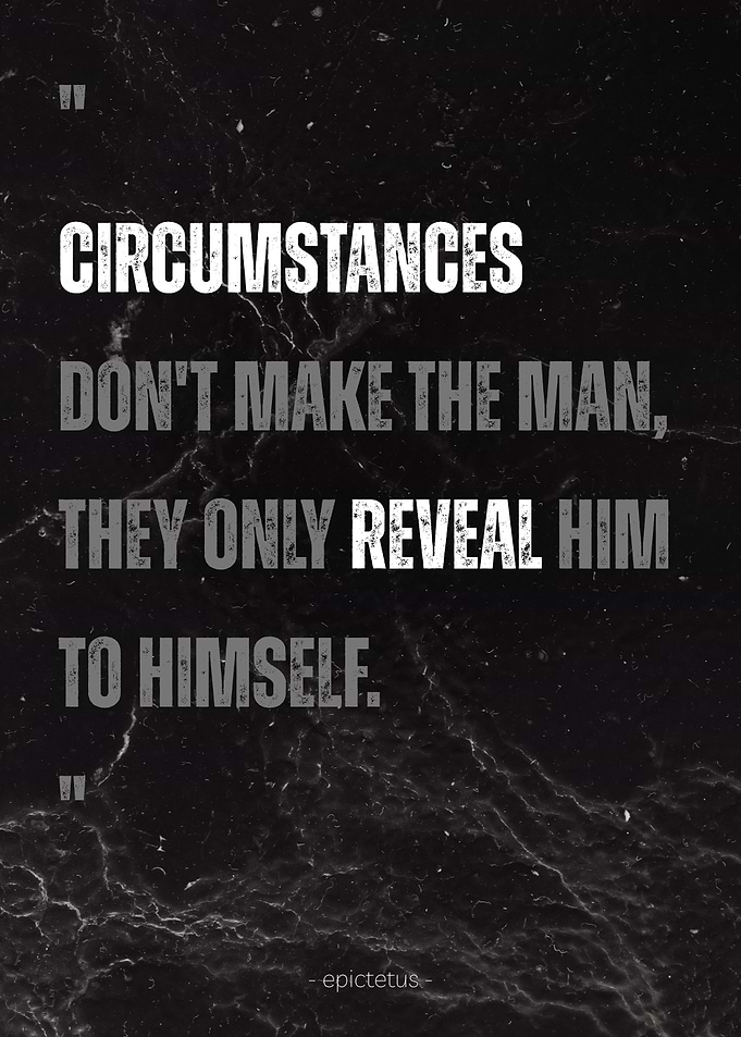 Stoic Epictetus Quote on finding yourself
