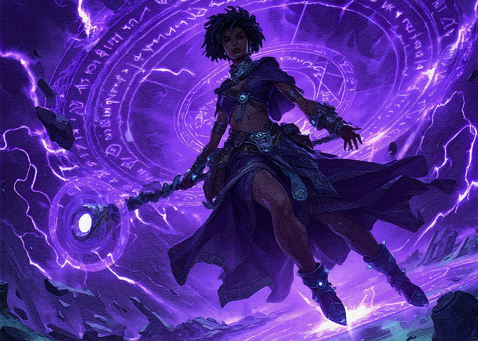 Magic User Purple Aura
