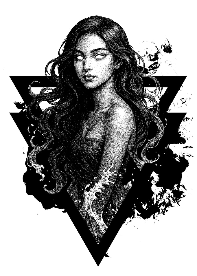 Thalassa Greek Goddess Illustration