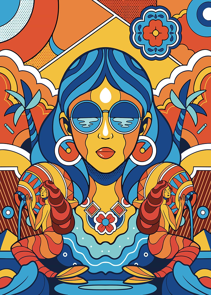 Woman with Water Symbolism