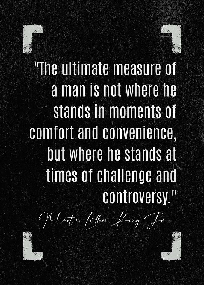 Martin Luther King Jr. Quote The Ultimate Measure