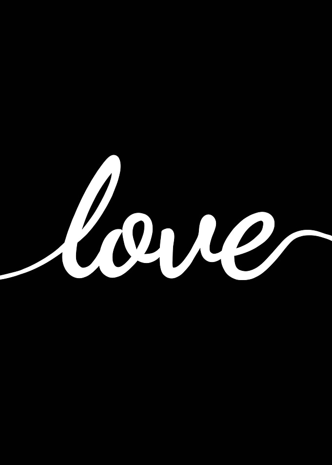 Love Typography Print