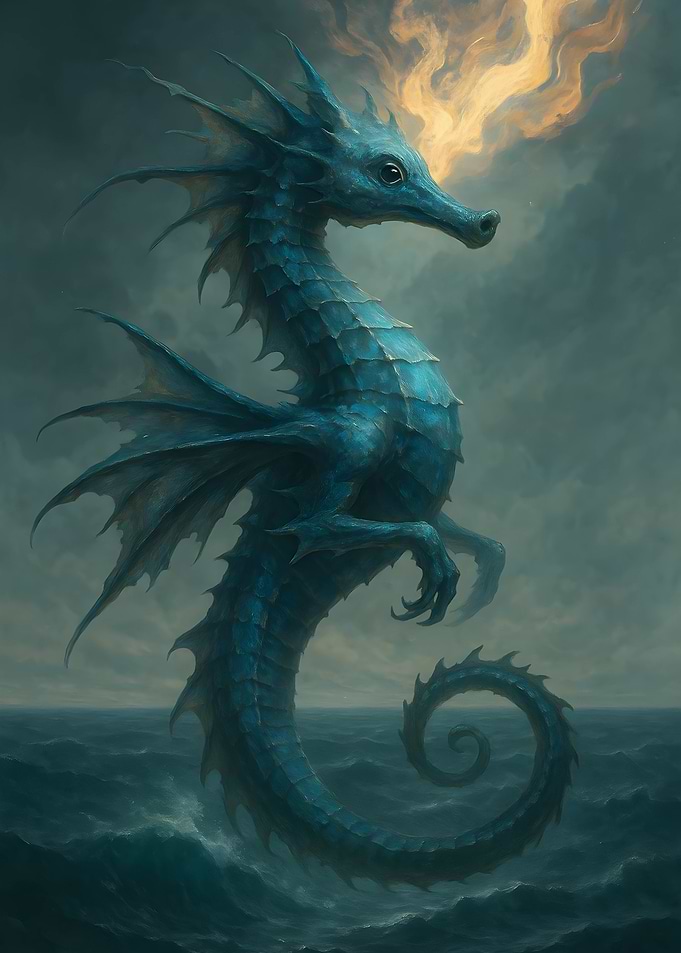 Blue Seahorse Dragon