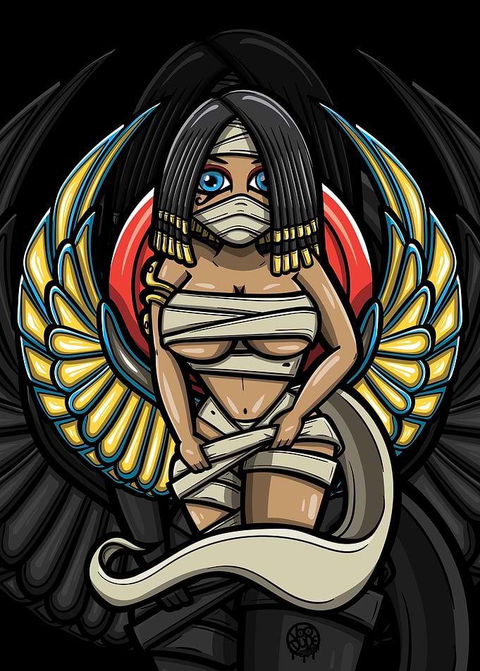 Egyptian Goddess Illustration
