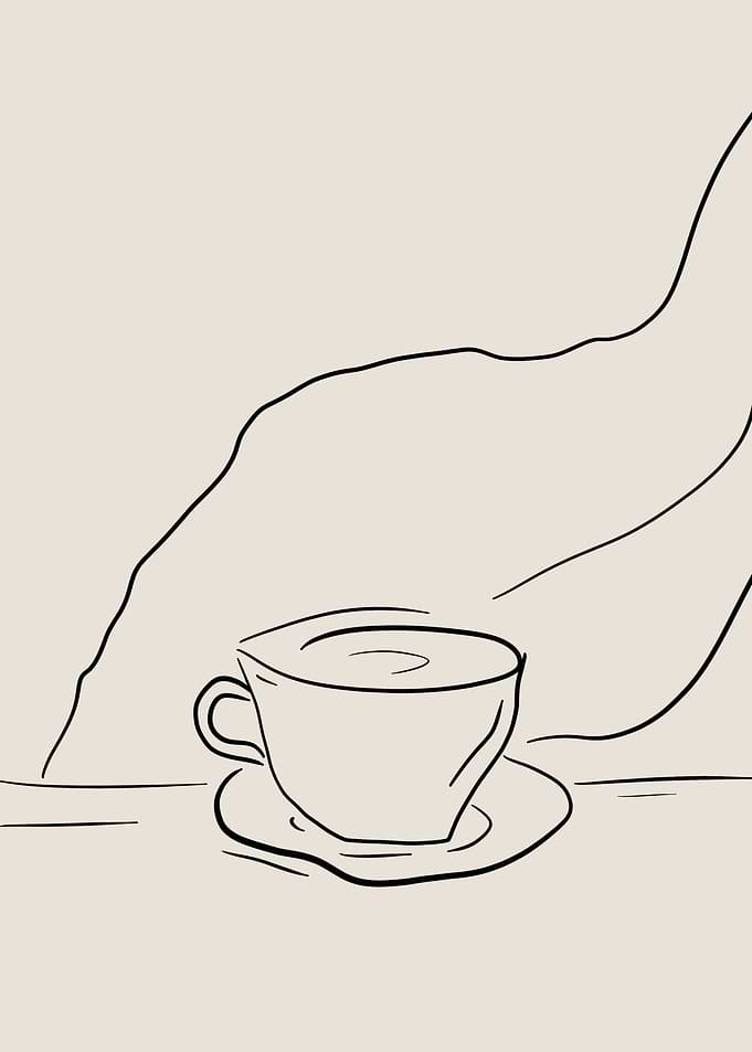 Cup of Coffee Line Art