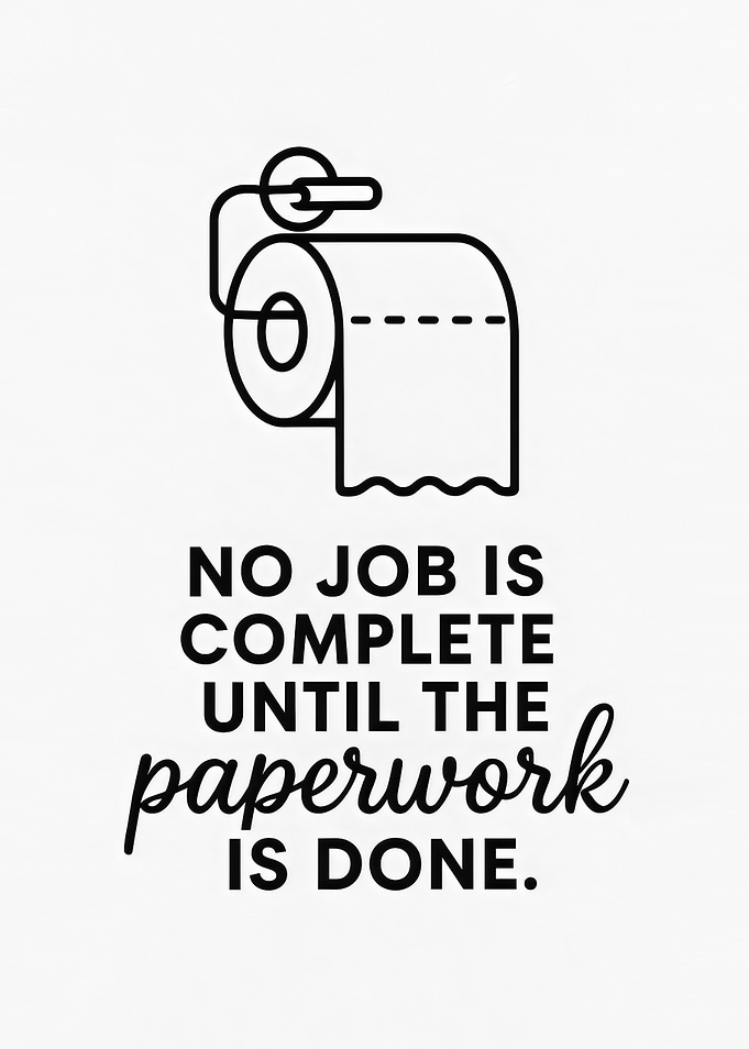 Toilet Paper Paperwork