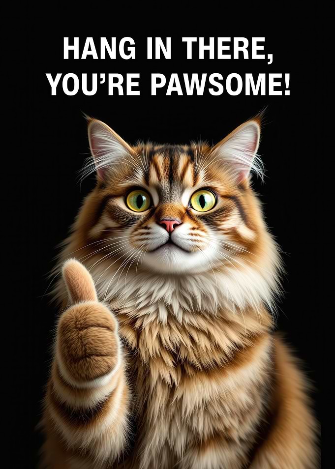 Cat Giving Thumbs Up
