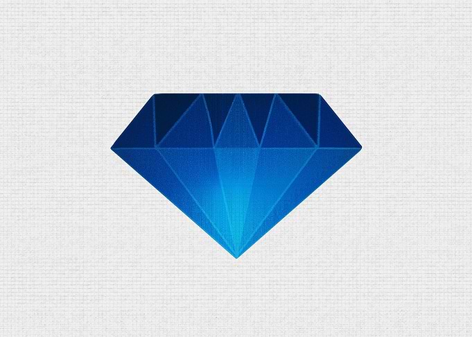 Blue Diamond Illustration 1