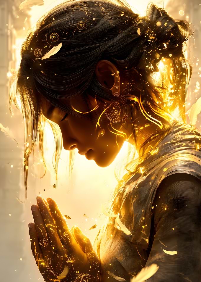 Golden Light & Feathers