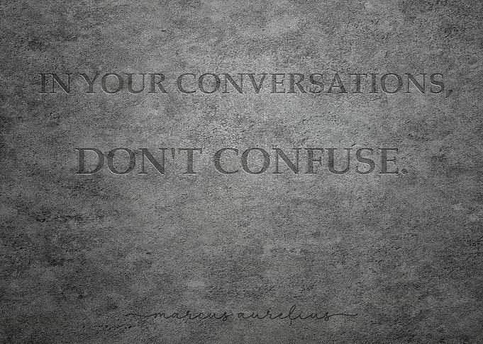 Marcus Aurelis Stoic Philosopher on clarity when speaking